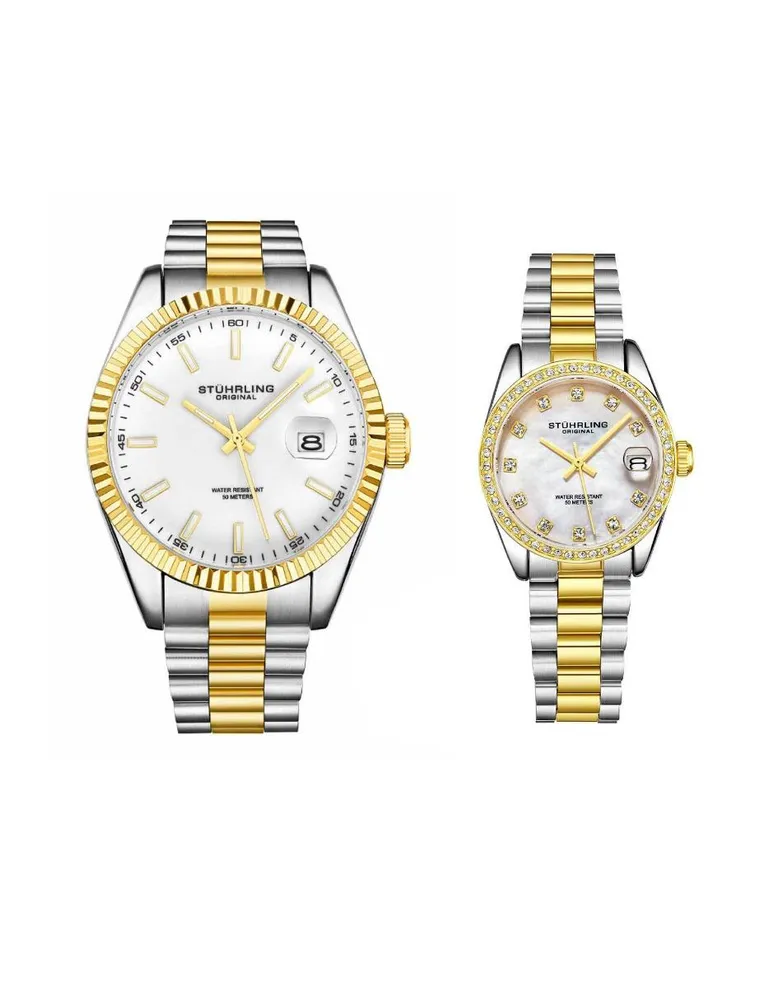 Reloj Stuhrling Legacy unisex 3936.3/3935.3 SET