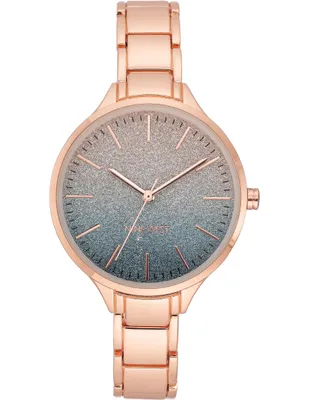 Reloj Nine West Rose Gold Collection para mujer NW2336BLRG