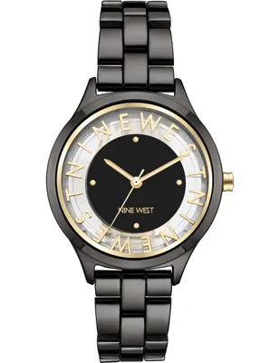 Reloj Nine West Black Collection para mujer Nw2589gygy