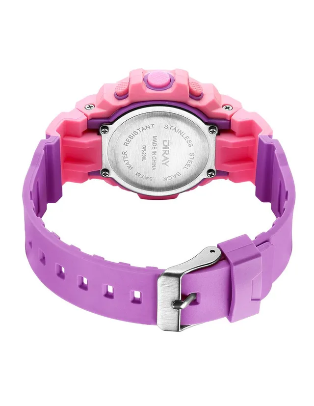 Reloj Deportivo Diray Dr223l0 Color Rosa Para Mujer