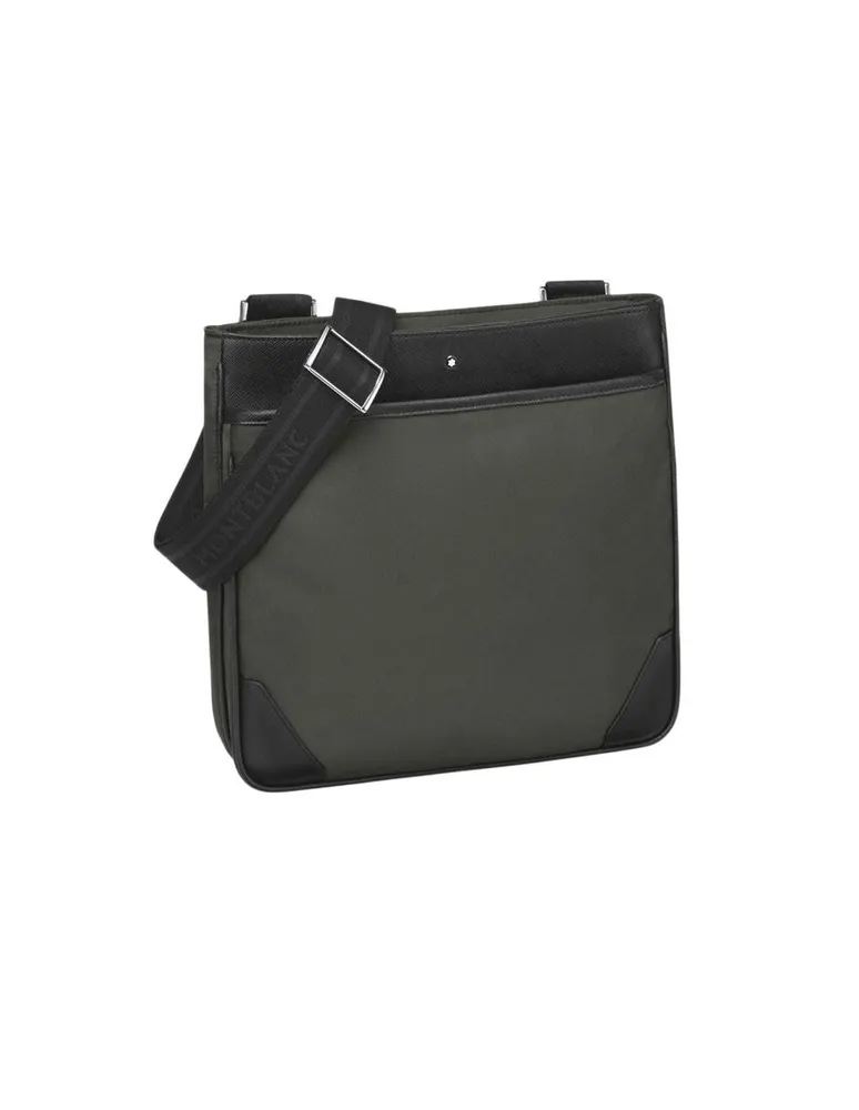 Bolso messenger Montblanc Envelope Mediano Sartorial Jet negra