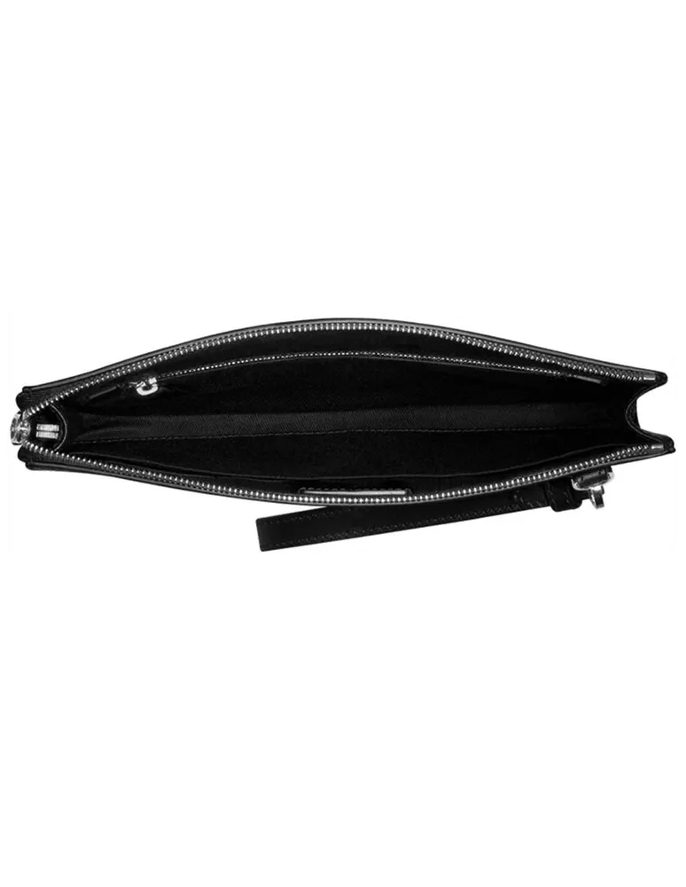 Bolso wristlet Montblanc Meisterstück Soft Grain negro