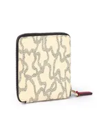 Cartera Tous beige con diseño gráfico