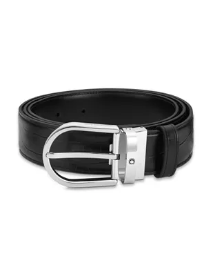 Cinturón reversible Montblanc de piel unisex