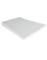 Colchón antirreflujo para cuna de viaje Memory Foam Baby 12 cm x 71 cm x 102 cm blanco