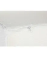 Colchón antirreflujo para cuna de viaje Memory Foam Baby 12 cm x 71 cm x 102 cm blanco