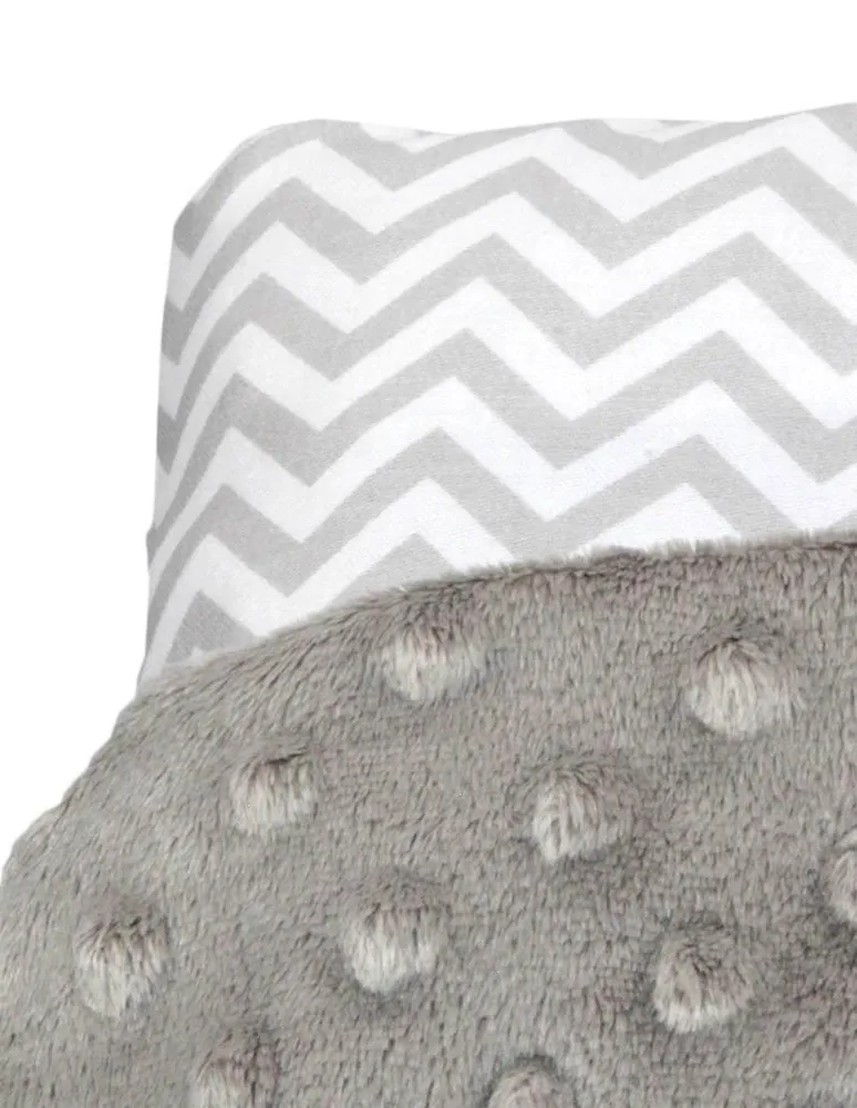 Cobija para cuna o Toddler Nap Chevron gris unisex