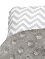 Cobija para cuna o Toddler Nap Chevron gris unisex