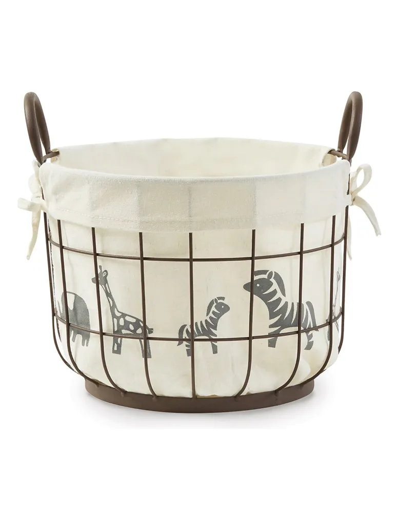 Set de 3 Canastas Mud Pie Safari Wire hueso