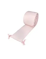 Protector o bumper para cama cuna Nap 95 x 140 cm algodón rosa
