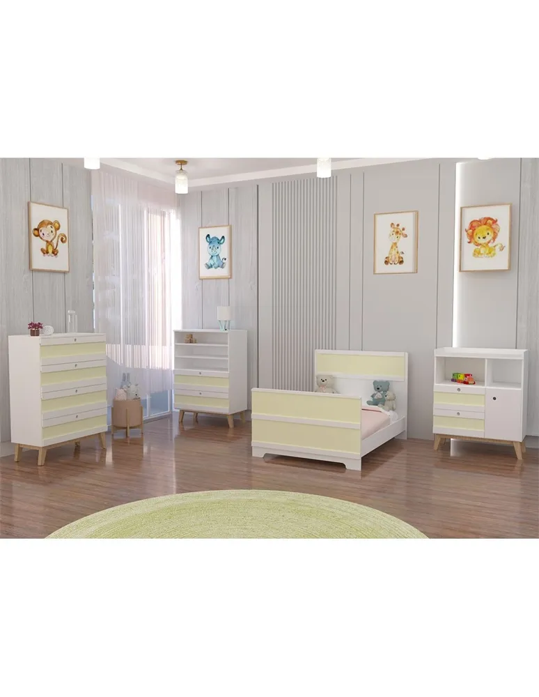 Cómoda con cambiador Wilhem Muebles Wilhem de melamina