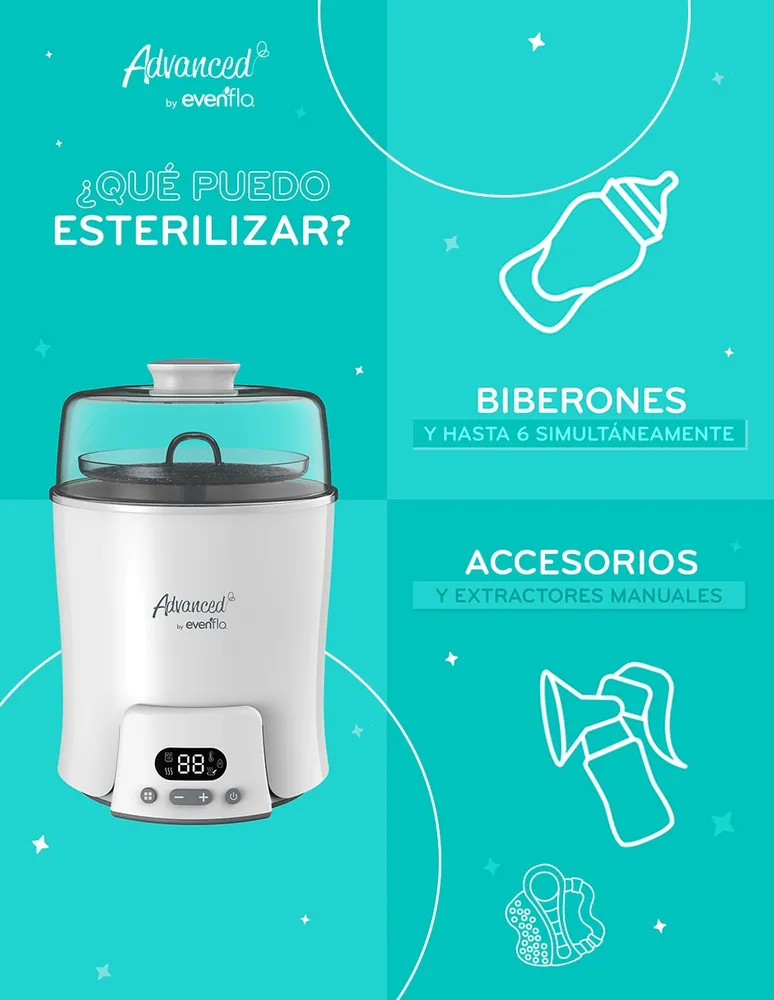 Esterilizador 2 en 1 eléctrico Evenflo