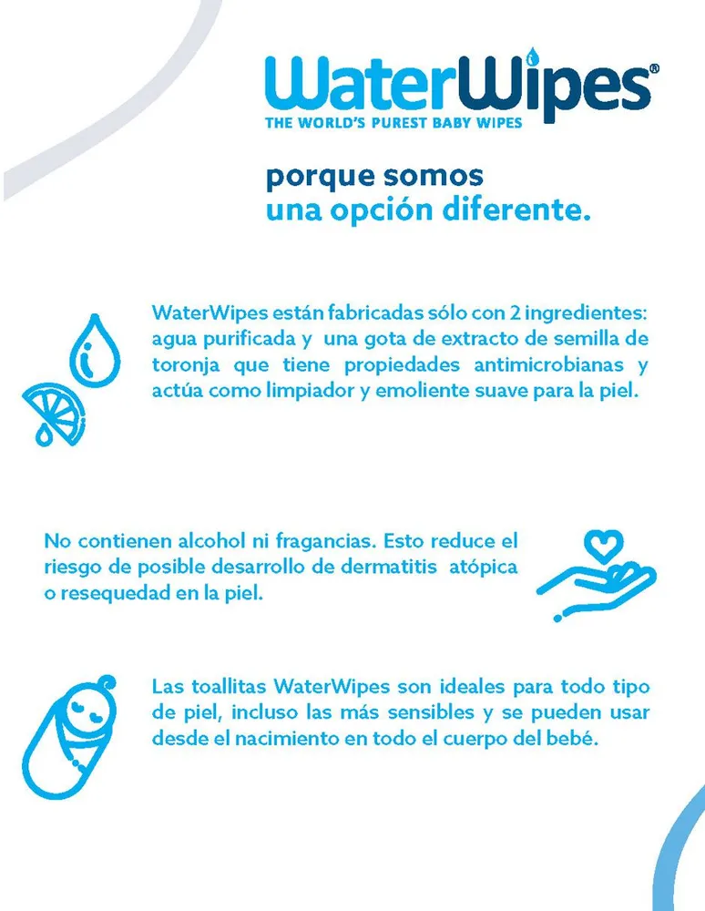 Toallas húmedas Water Wipes