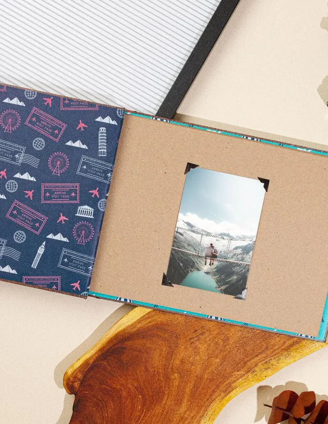 Álbum para fotos La Scrapería Nuestro libro de aventuras forma rectangular
