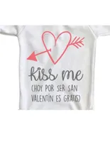 Pañalero Plash estampado San Valentín Kiss Me para bebé