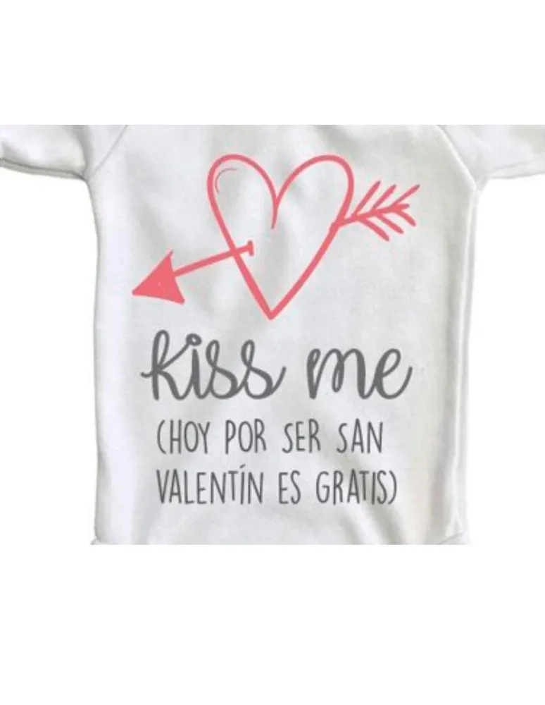 Pañalero Plash estampado San Valentín Kiss Me para bebé