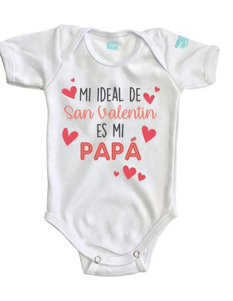 Pañalero Plash estampado Mi Ideal de San Valentín para bebé