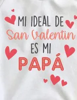 Pañalero Plash estampado Mi Ideal de San Valentín para bebé