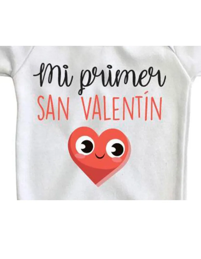 Pañalero Plash estampado Mi Primer San Valentín para bebé