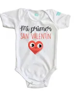 Pañalero Plash estampado Mi Primer San Valentín para bebé