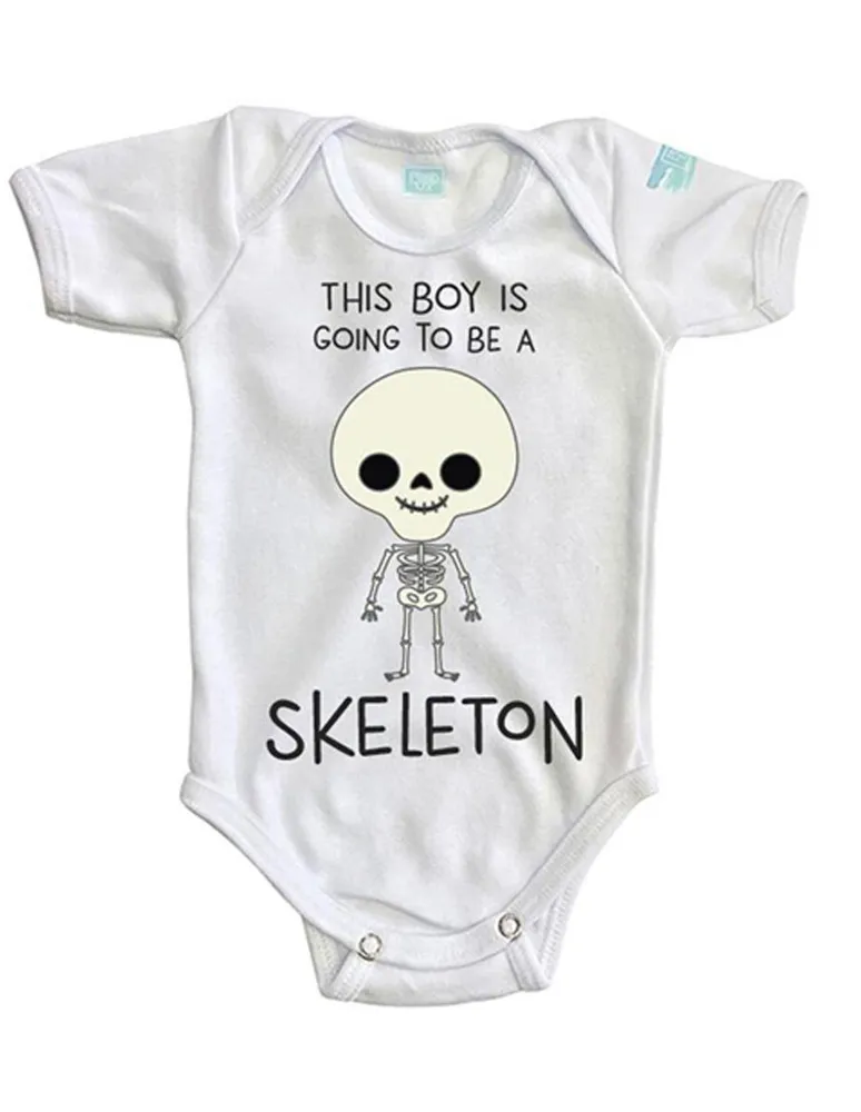 Pañalero Plash estampado Skeleton Boy para bebé