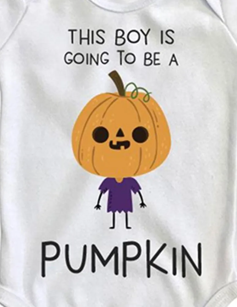 Pañalero Plash estampado Pumpkin Boy para bebé