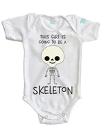 Pañalero Plash estampado Skeleton Girl para bebé