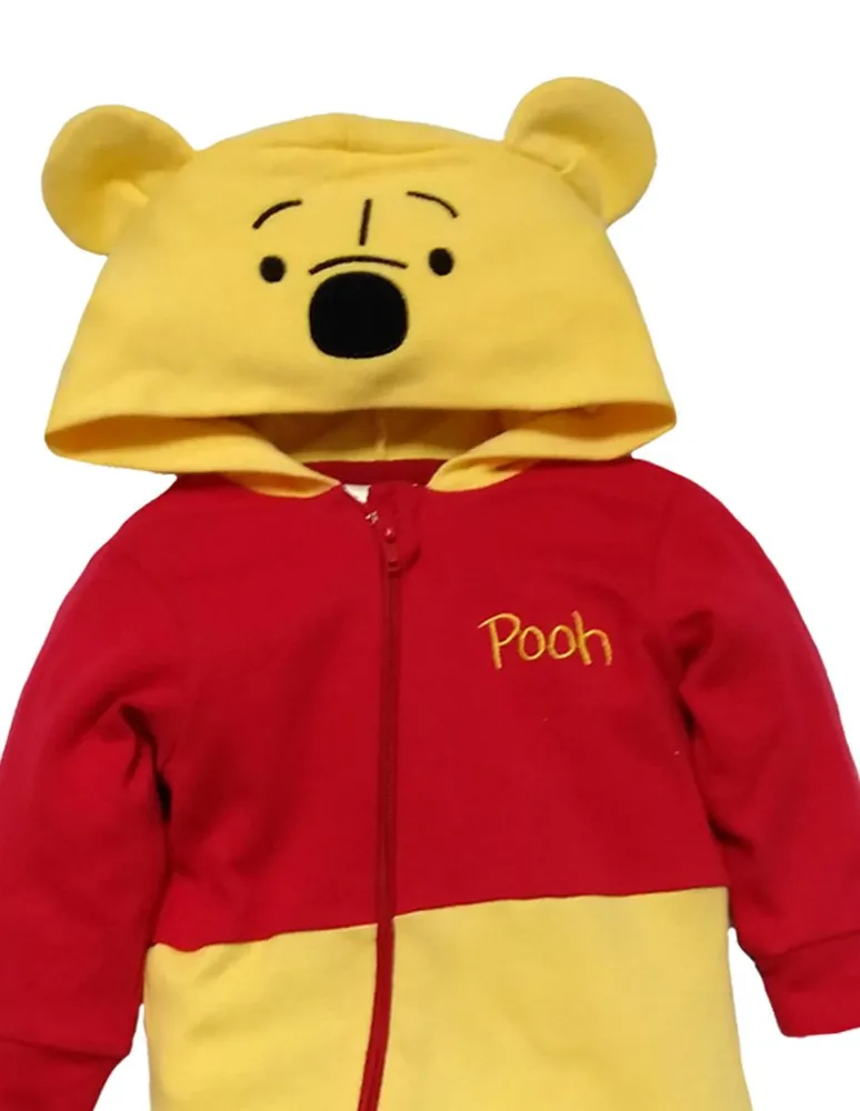 Mameluco Disney con gorro bordado Winnie Pooh para bebe