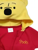 Mameluco Disney con gorro bordado Winnie Pooh para bebe