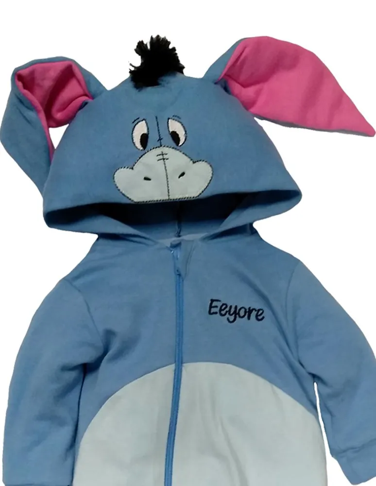 Mameluco Disney Eeyore con gorro bordado para bebé