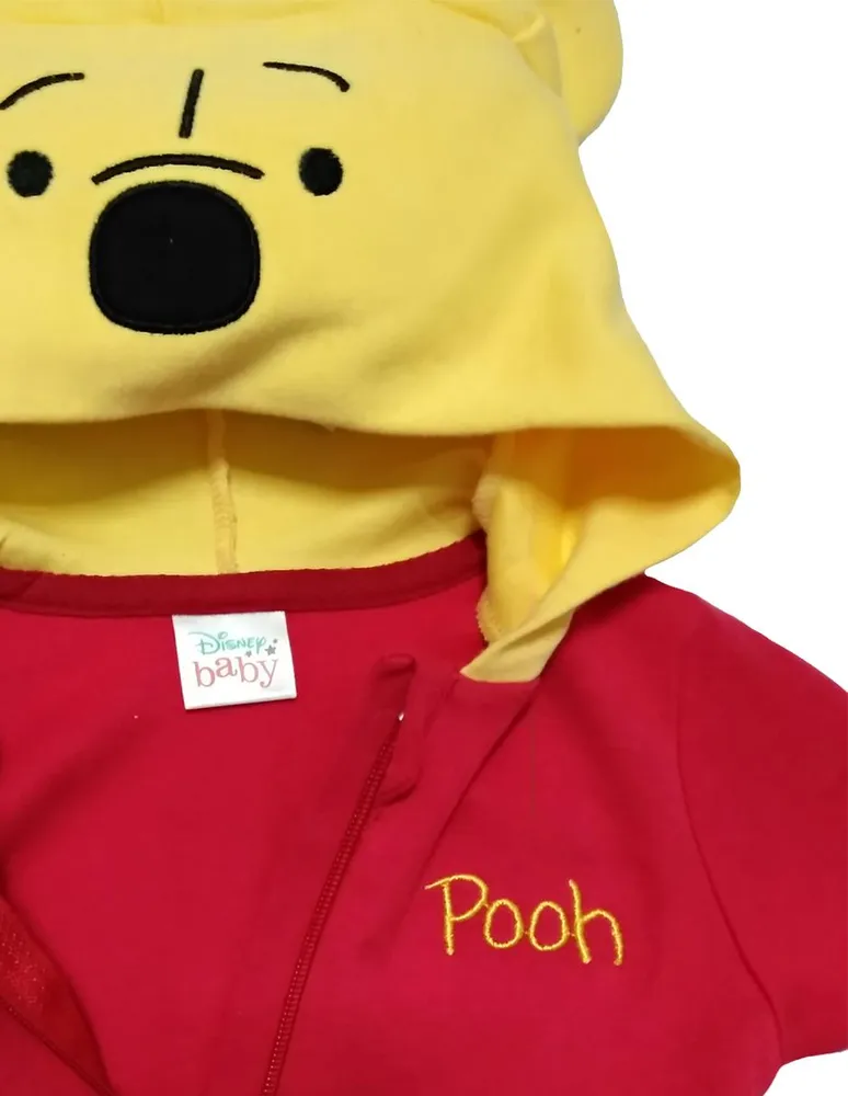 Mameluco Disney con gorro bordado Winnie Pooh para bebe