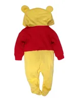 Mameluco Disney con gorro bordado Winnie Pooh para bebe