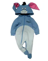 Mameluco Disney Eeyore con gorro bordado para bebé