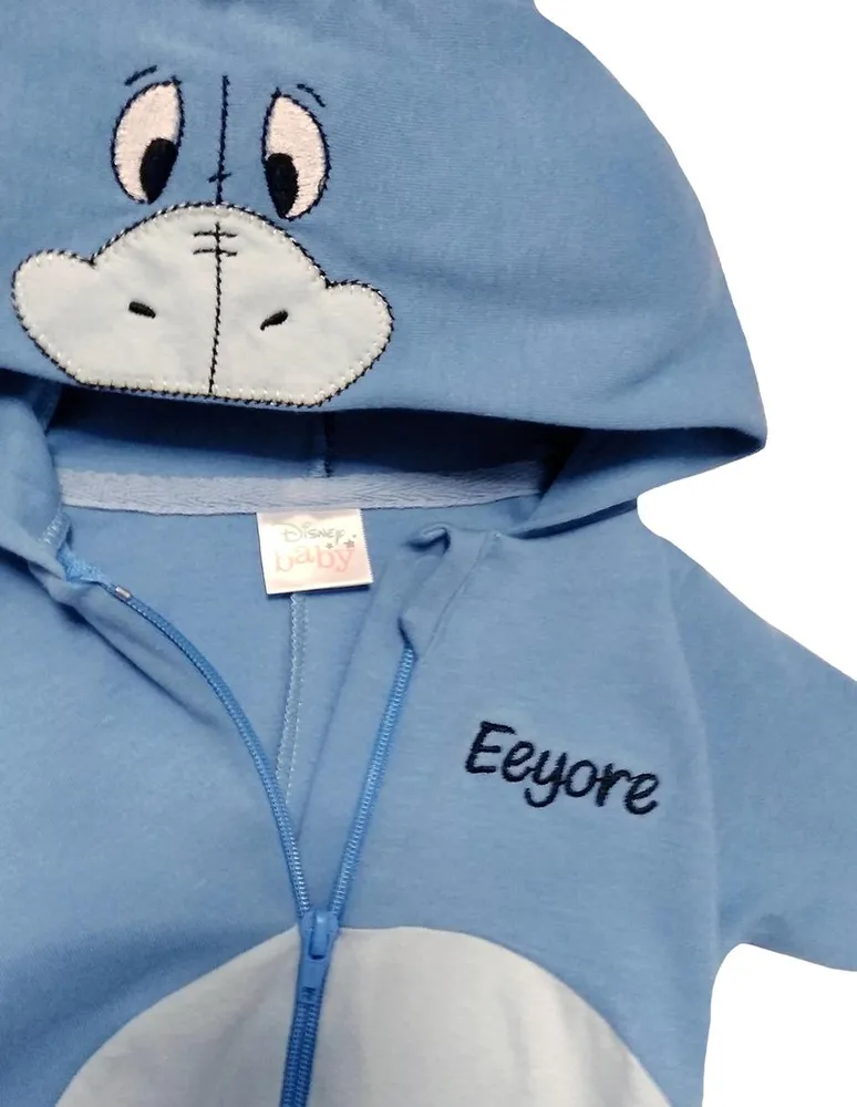 Mameluco Disney Eeyore con gorro bordado para bebé