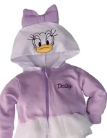 Mameluco Disney Daisy con gorro bordado para bebé