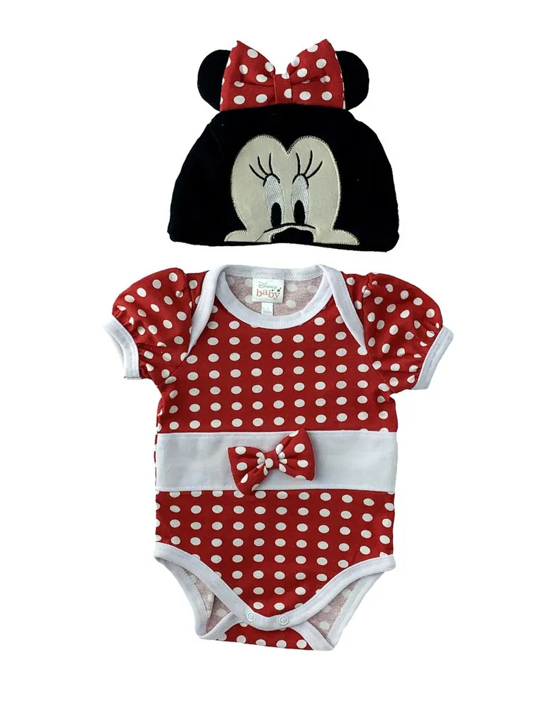 Pañalero con gorro Disney Minnie Mouse algodón para bebé