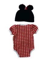 Pañalero con gorro Disney Minnie Mouse algodón para bebé