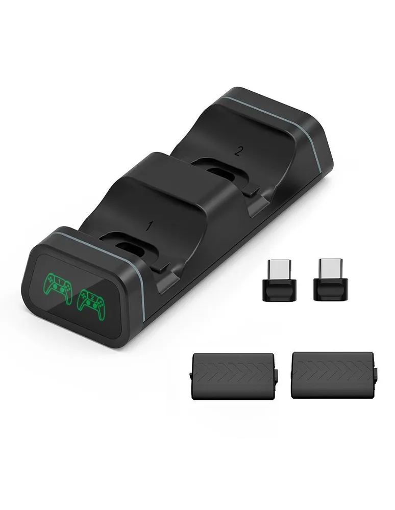 Estación de Carga Dual con Indicador de Luz para Xbox Series S / X Dobe 1200 mAh