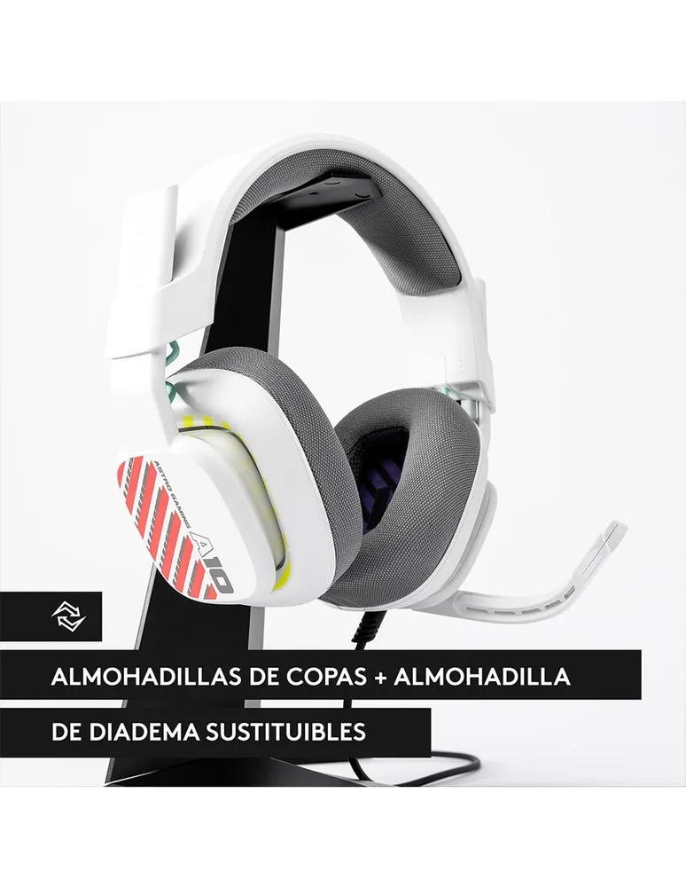 Audífonos Gamer Over-Ear Astro A10 alámbricos con cancelación de ruido