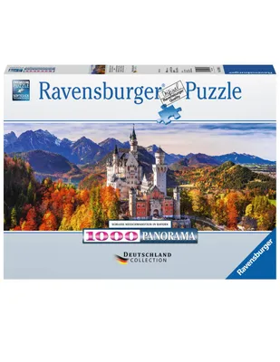 Rompecabezas Ravensburger Castillo Neuschwanstein Panorámico 1000 Piezas