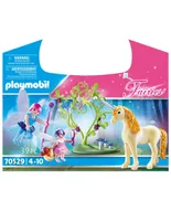 Set de construcción Playmobil Maletín Hada y Unicornio con 39 piezas