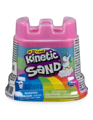 Contenedor Arena Kinetic Sand Unicornio Arcoíris