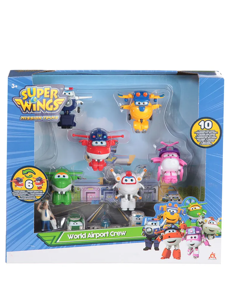 Set de figura de acción Super Wings Alpha articulados