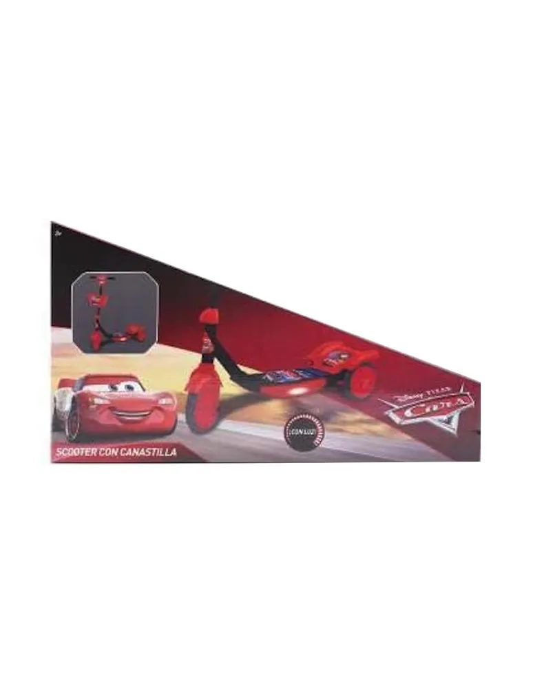 Scooter con canastilla, luz y sonido Golden Toys Cars