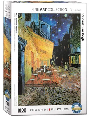 Rompecabezas Eurographics 1000 piezas Van Gogh: Café Terraza Nuevo