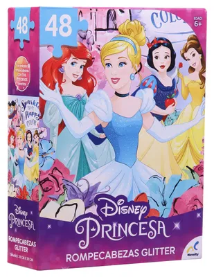 Rompecabezas Glitter Princesas Novelty Disney