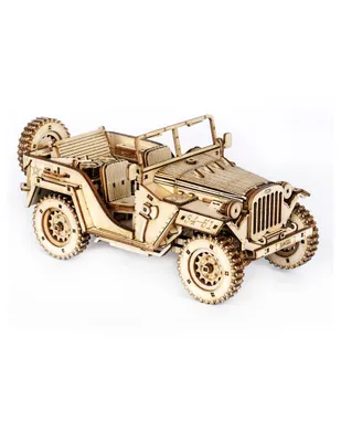 Rompecabezas 3D Jeep Ejercito Robotime Madera