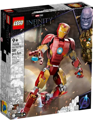 Figura Armable Lego Iron Man de Marvel The Infinity Saga con 381 piezas