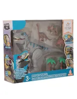 Set de figuras T-Rex Toy Town con luz y movimiento