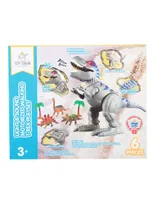 Set de figuras T-Rex Toy Town con luz y movimiento